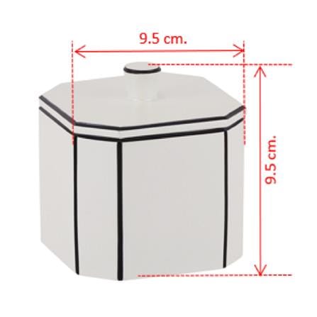 MOYA RESIN COTTON BOX KH043 GREY H9.50XW9.50XD9.50 CM