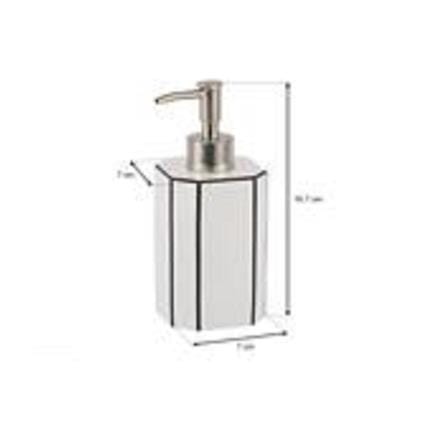 MOYA BATHWARE SOAP DISPENSER RESIN KH040 GREY H17XW7XD7 CM