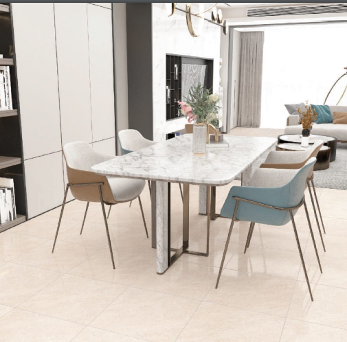 WHITE HORSE FLOOR TILE 40X40 AVOLA BEIGE C40079 1.28M2
