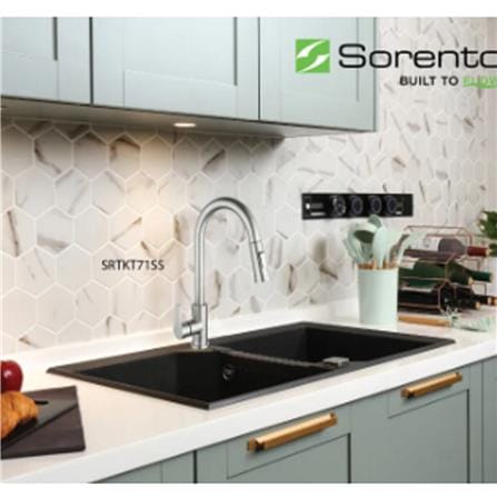 SORENTO PULL OUT SINK FAUCET MIXER SRTKT71-SS H42XW19.50XD12 CM
