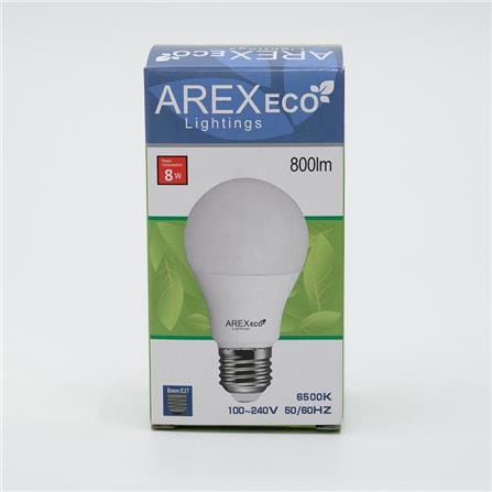 LED A60 ECO 8W 6500K E27 LEDE8D27 AREX