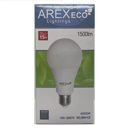 BULB LED A65 ECO 15W 4000K E27 AREX COOL WHITE