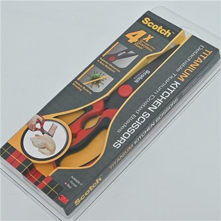 SCOTCH DETACHABLE TITANIUM KITCHEN SCISSORS RED