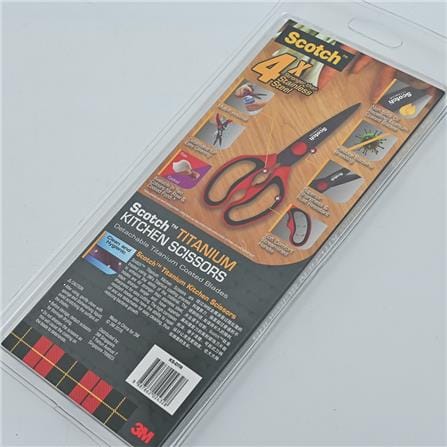 SCOTCH DETACHABLE TITANIUM KITCHEN SCISSORS RED