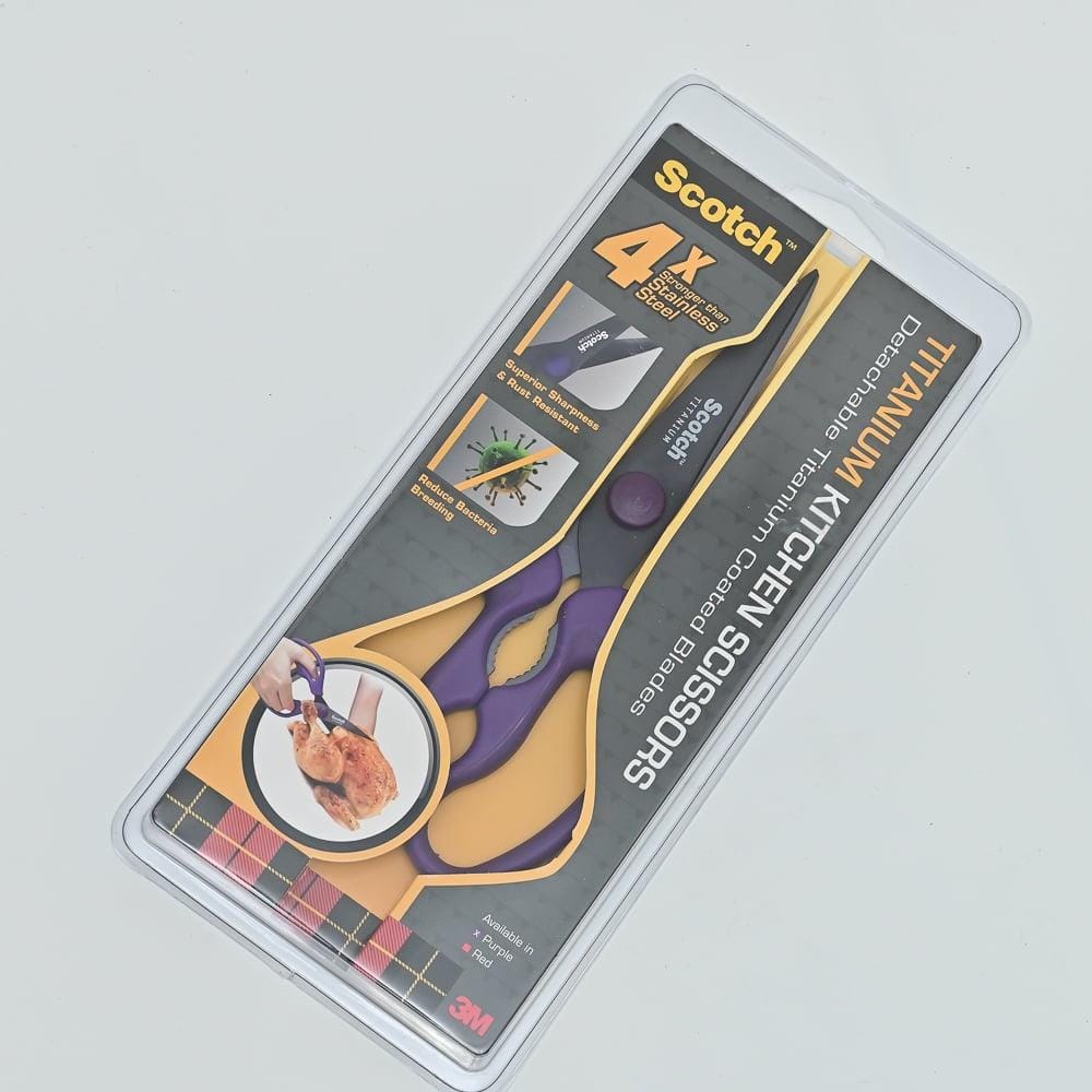 SCOTCH DETACHABLE TITANIUM KITCHEN SCISSORS PURPLE
