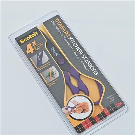 SCOTCH DETACHABLE TITANIUM KITCHEN SCISSORS PURPLE