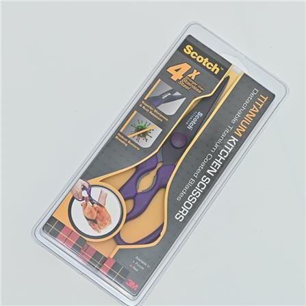 SCOTCH DETACHABLE TITANIUM KITCHEN SCISSORS PURPLE