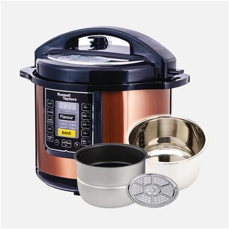 RUSSELL TAYLORS PRESSURE COOKER PC-80 8L DUAL POT
