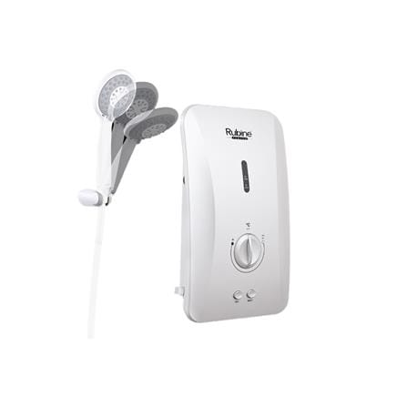 RUBINE SHOWER HEATER DC PUMP WITH HAND SHOWER FS391D-MAW MULTI ANGLE MODERN WHITE