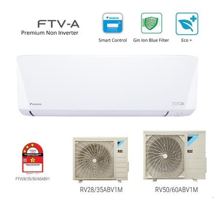 DAIKIN PREMIUM NON INVERTER AIR CONDITIONER FTV35ABV1MF/RV35ABV1M 1.5HP