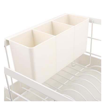 DISH RACK DRIP TRAY 47X33X22.5CM CHIC S0372 WHITE