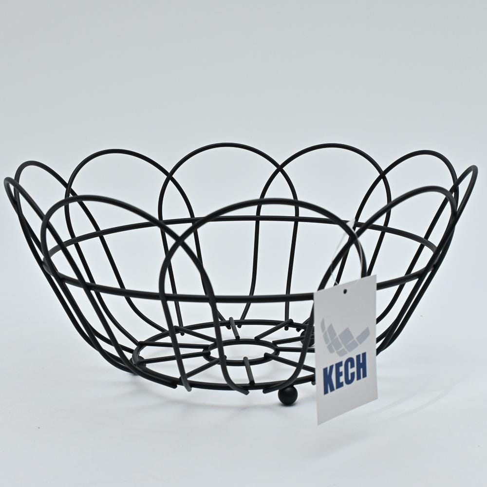 FRUIT BASKET FLOWER KECH 29X29X14.5CM BLACK