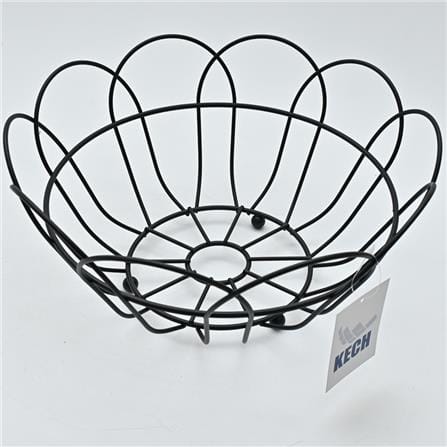 FRUIT BASKET FLOWER KECH 29X29X14.5CM BLACK
