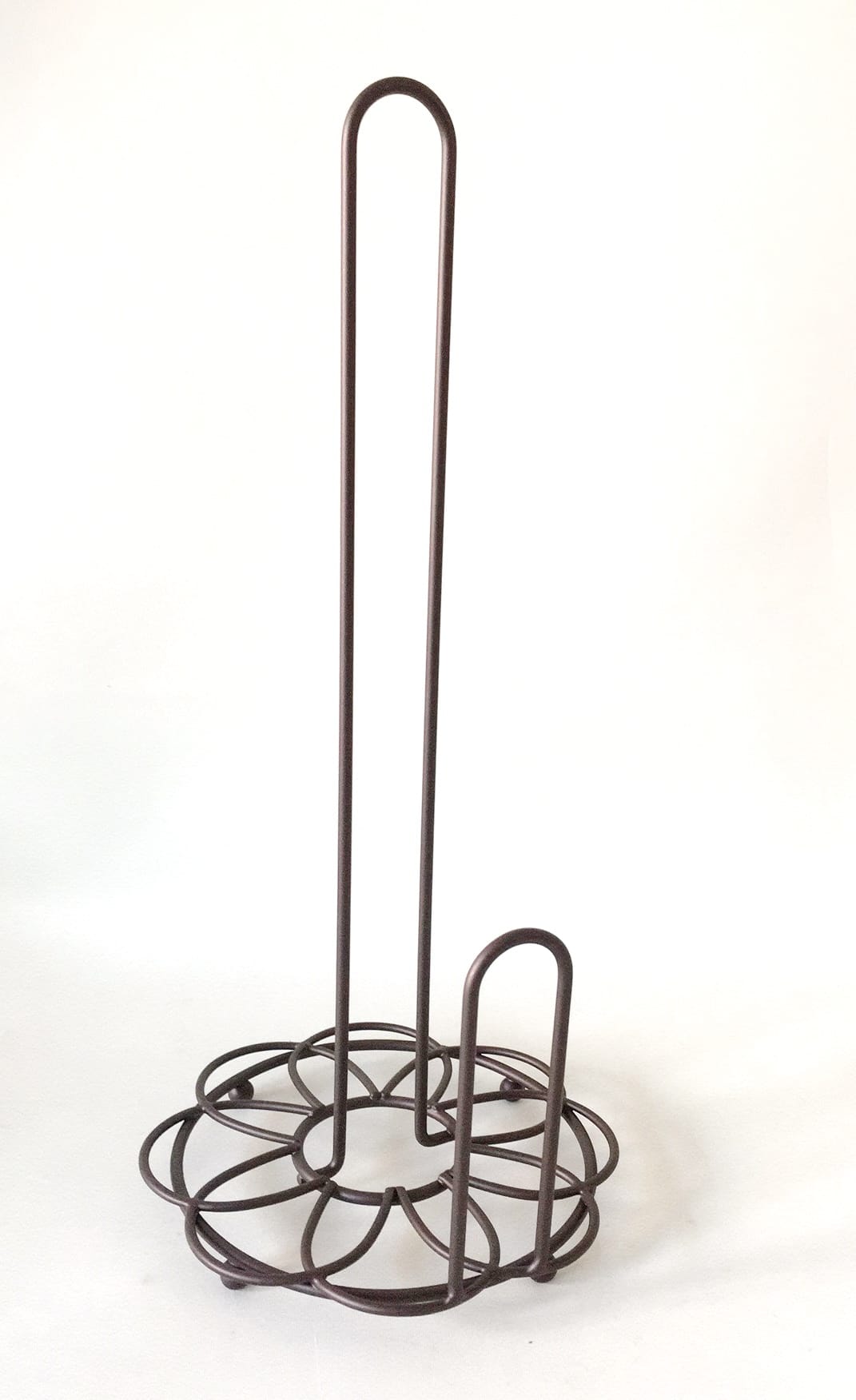 TISSUE STAND FLOWER KECH 17X17X36CM BLACK