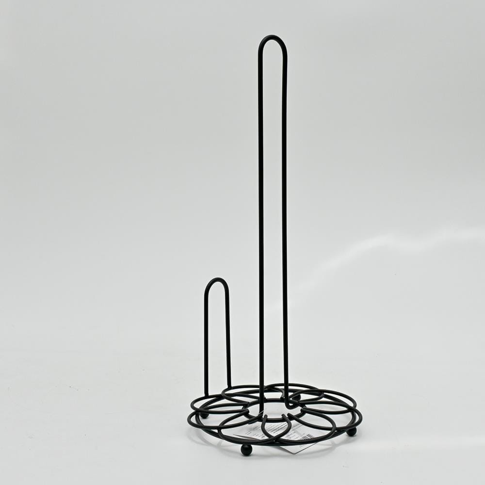 TISSUE STAND FLOWER KECH 17X17X36CM BLACK
