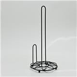 TISSUE STAND FLOWER KECH 17X17X36CM BLACK