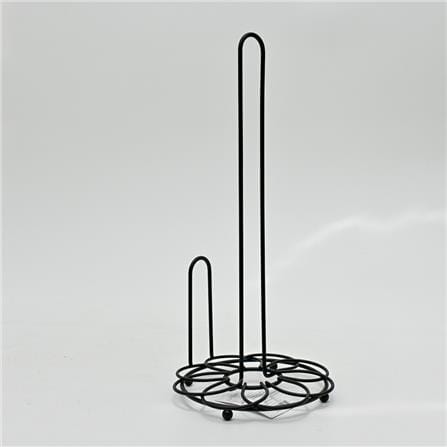 TISSUE STAND FLOWER KECH 17X17X36CM BLACK