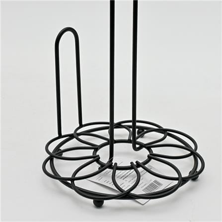 TISSUE STAND FLOWER KECH 17X17X36CM BLACK
