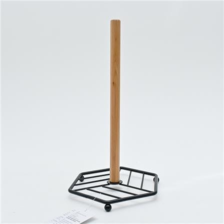 TISSUE STAND SQUARE WOOD KECH 18.8X18.2X31.8CM BLACK