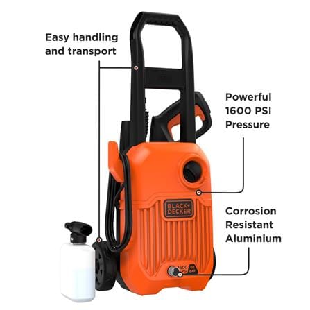 BLACK & DECKER BEPW1600L 110BAR 1400W PRESSURE CLEANER