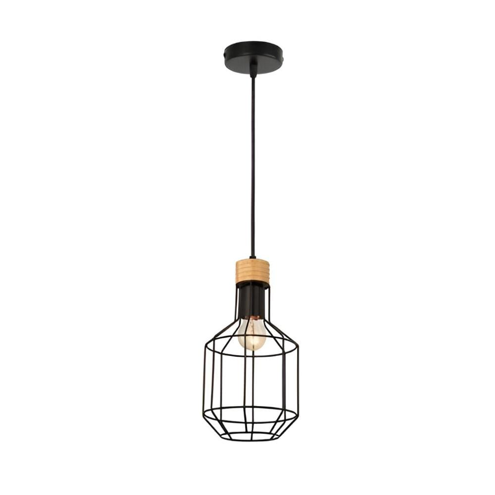 CHANDELIER BRIGHT OBJECTIVES B11075-1P 160MM BLACK