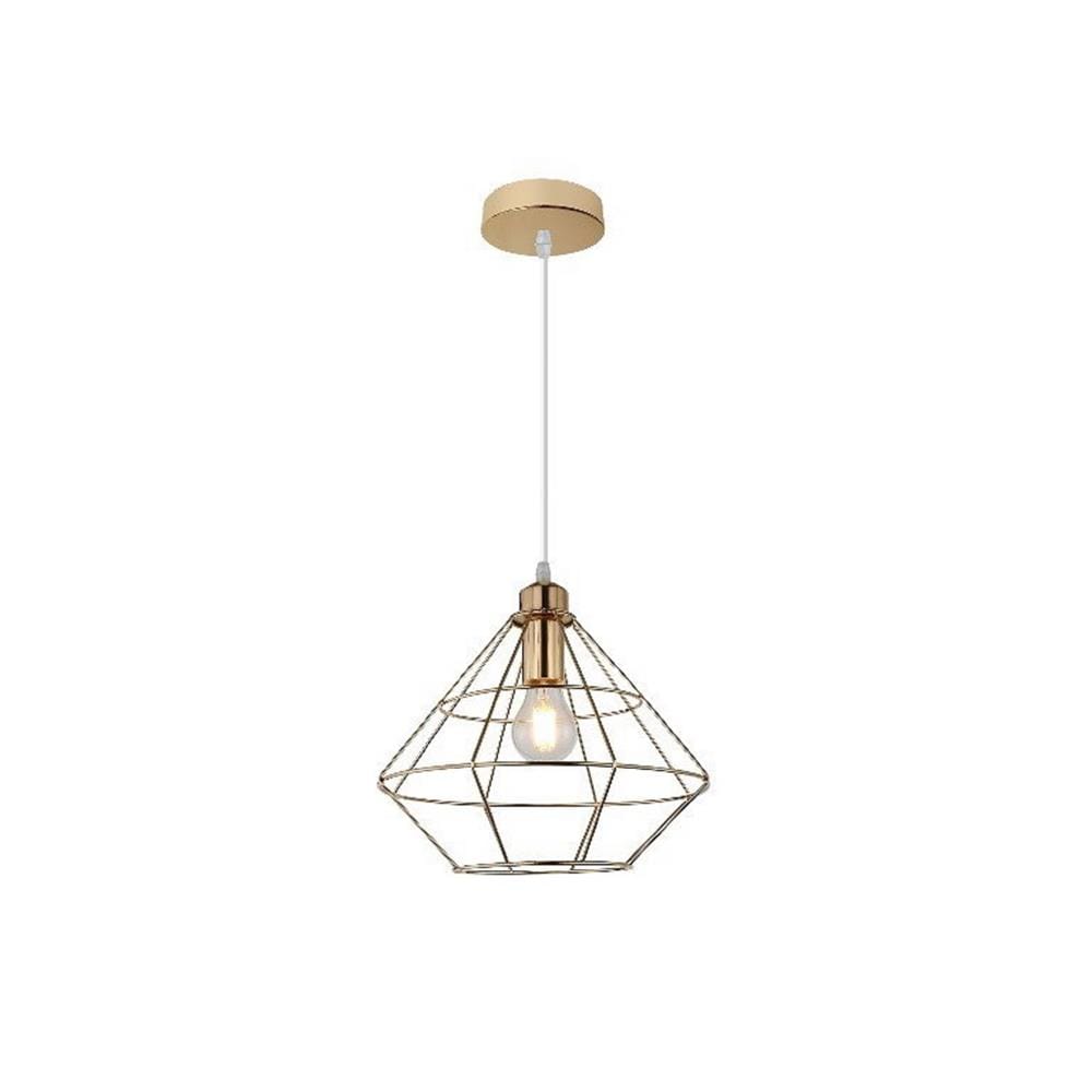CHANDELIER 10278-1P-GD 230MM BRIGHT OBJECTIVES GOLD