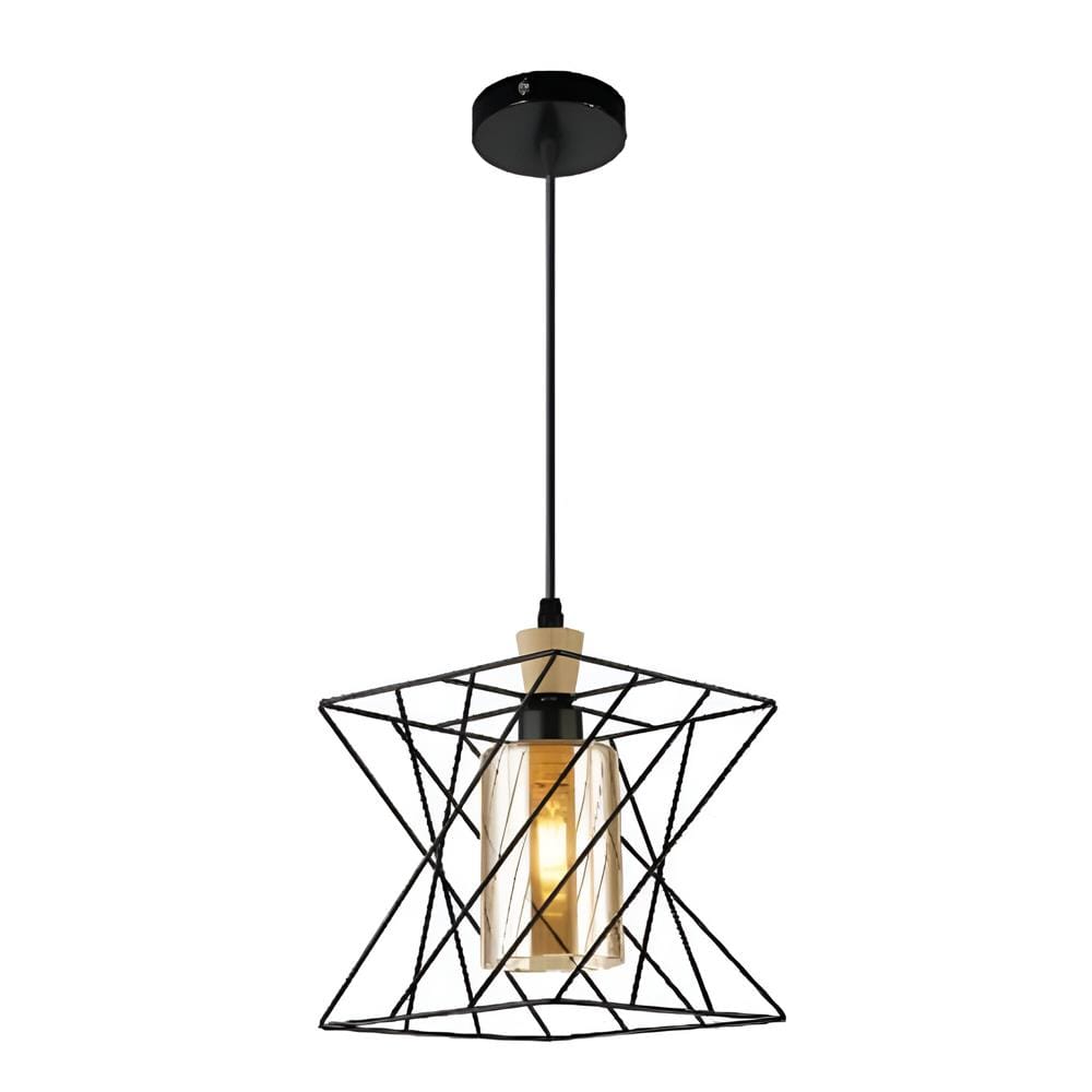 BRIGHT OBJECTIVES CHANDELIER 10309-1P 230MM BLACK