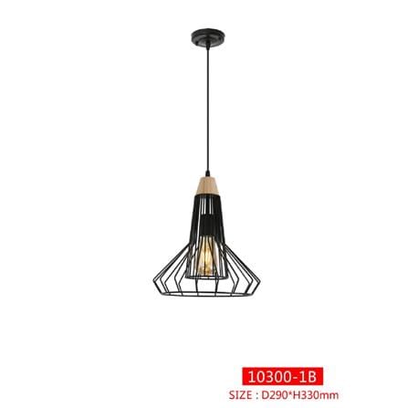 BRIGHT OBJECTIVES CHANDELIER 10300-1B 290MM BLACK