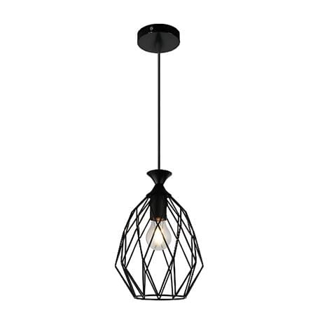 BRIGHT OBJECTIVES CHANDELIER 10281-1P-BK 200MM BLACK