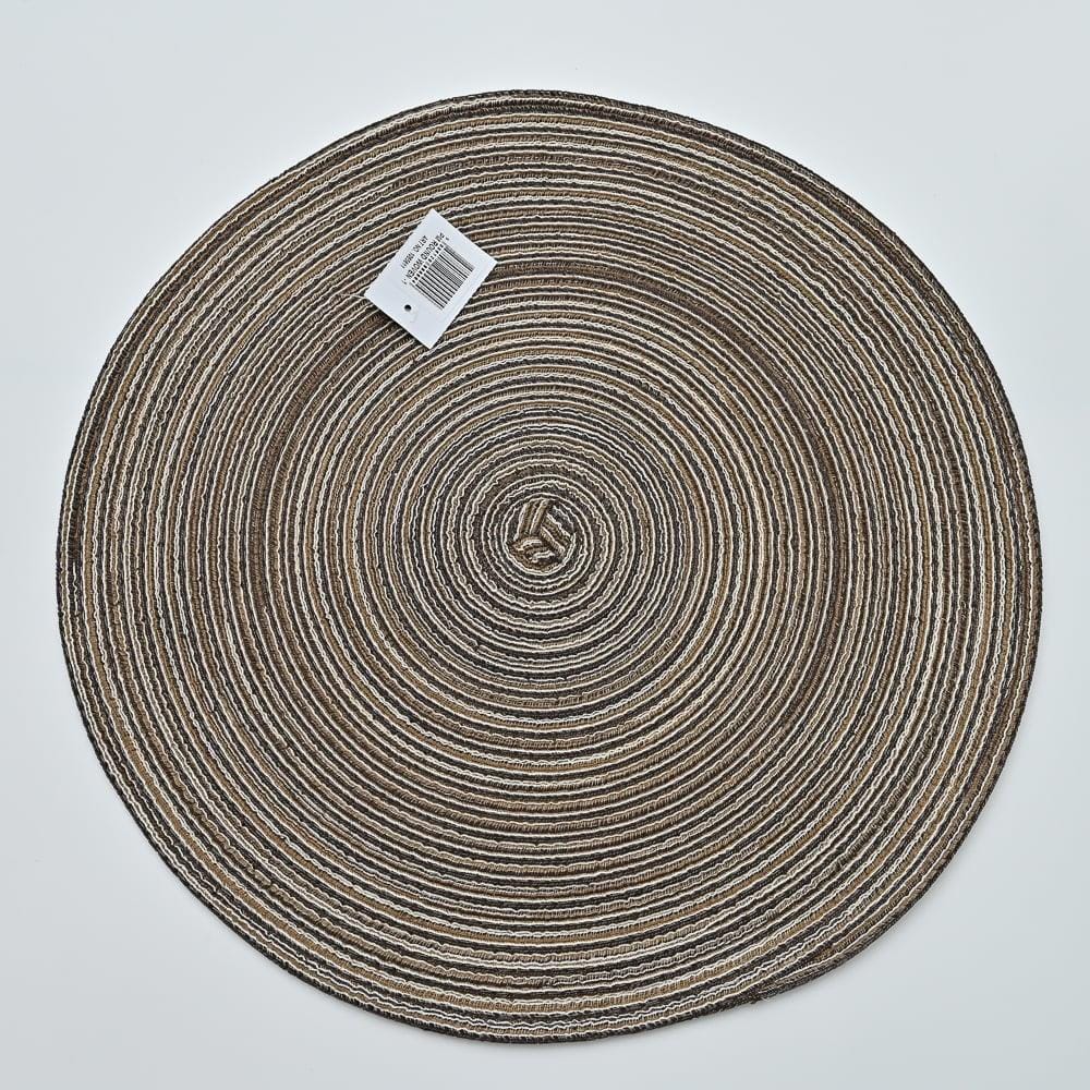 PLACEMAT LUXORY PVC 38cm PM-RDWN-1 DARK BROWN