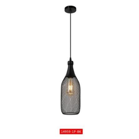 BRIGHT OBJECTIVES CHANDELIER 14959-1P-BK 115MM BLACK