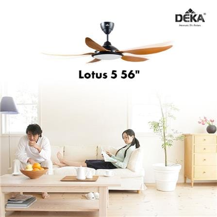 DEKA CEILING FAN LOTUS 5 WALNUT ABS 56"