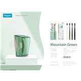 FLIPPER TWIGO BASIC COMBO ADULT TOOTHBRUSH + TOOTHBRUSH HOLDER F30802-00 MOUNTAIN GREEN