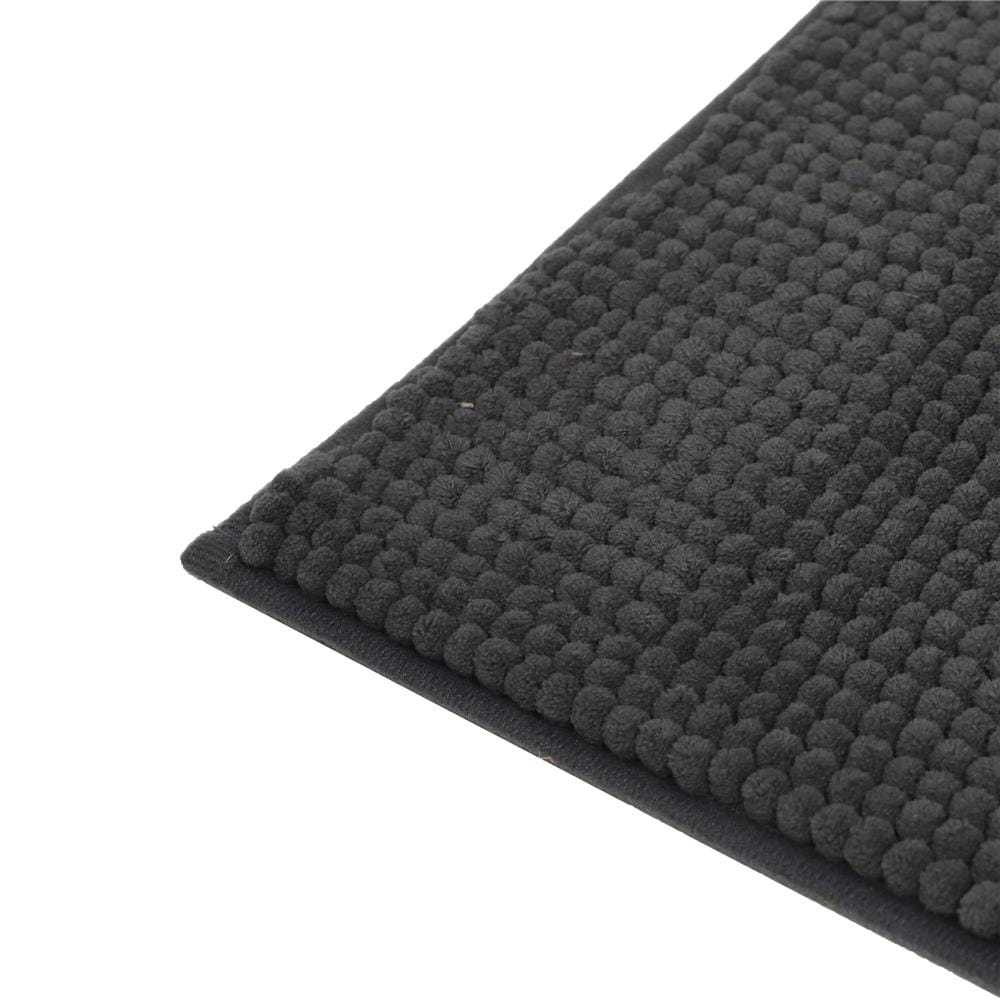 HLS RUG CHENILLE 45X120CM DARK GRAY
