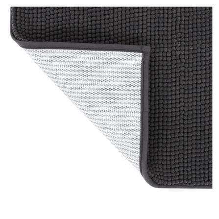 HLS RUG CHENILLE 45X120CM DARK GRAY