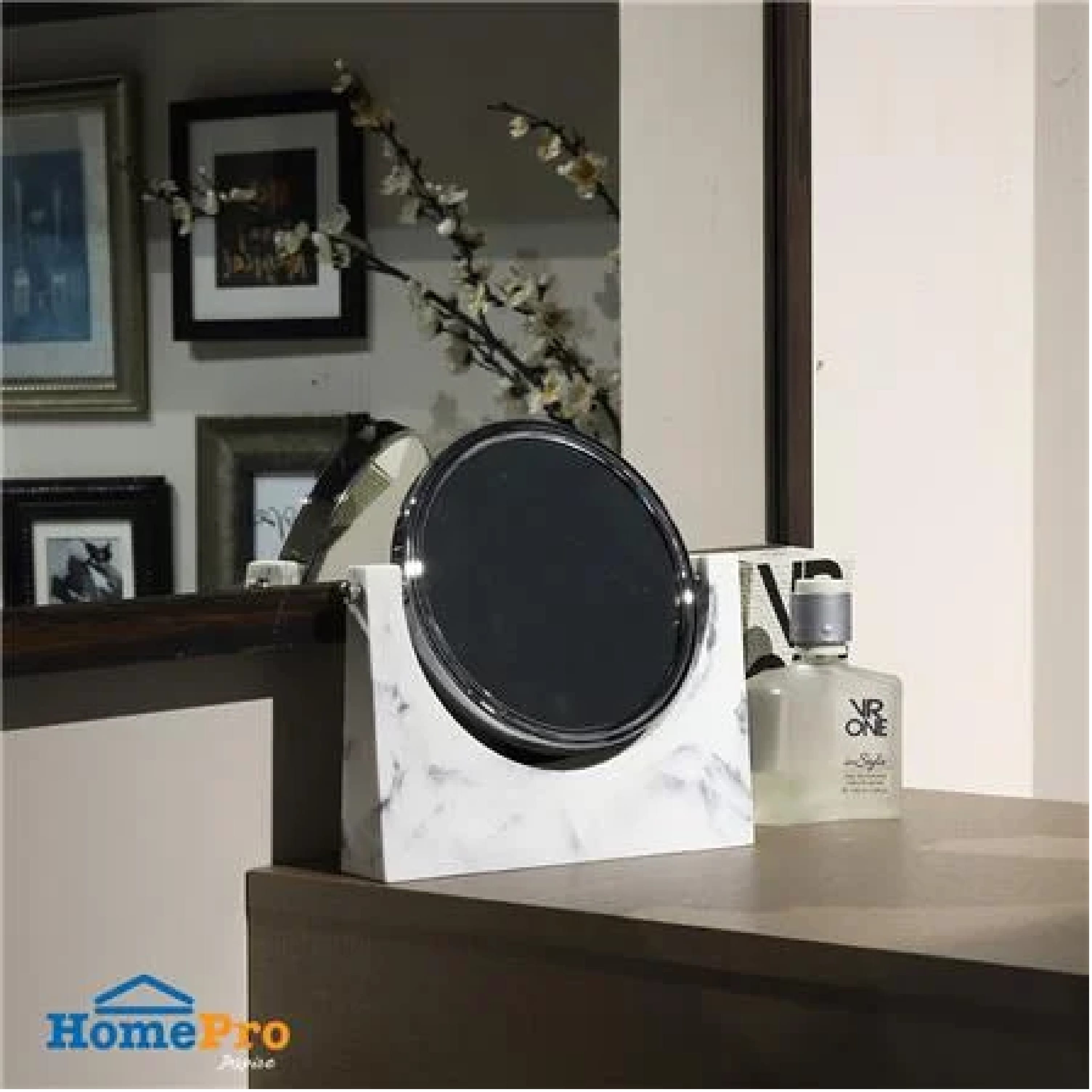 MOYA MAGNIFYING MIRROR K207H MARBLE WHITE (H18.50XW8.50XD8 CM)