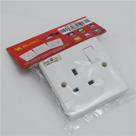13A 1GANG SWITCH SCKT MS131L SELAMAT