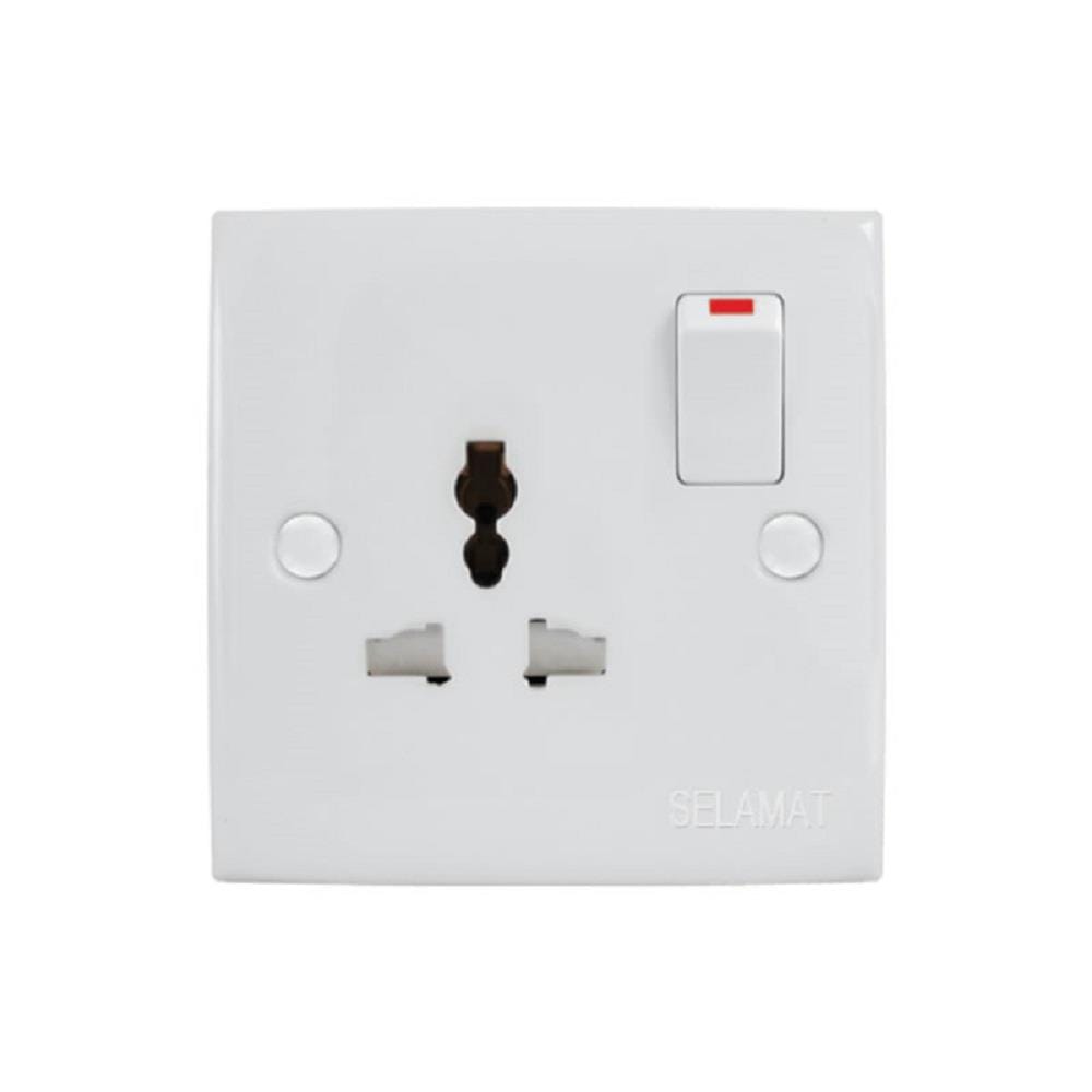 13A 1GANG UNIVERSAL SOCKET OUTLET SELAMAT MU-131L