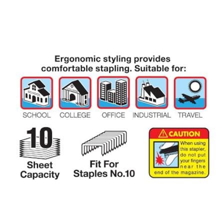UNICORN STAPLER SET 2 IN 1 USS-10EK