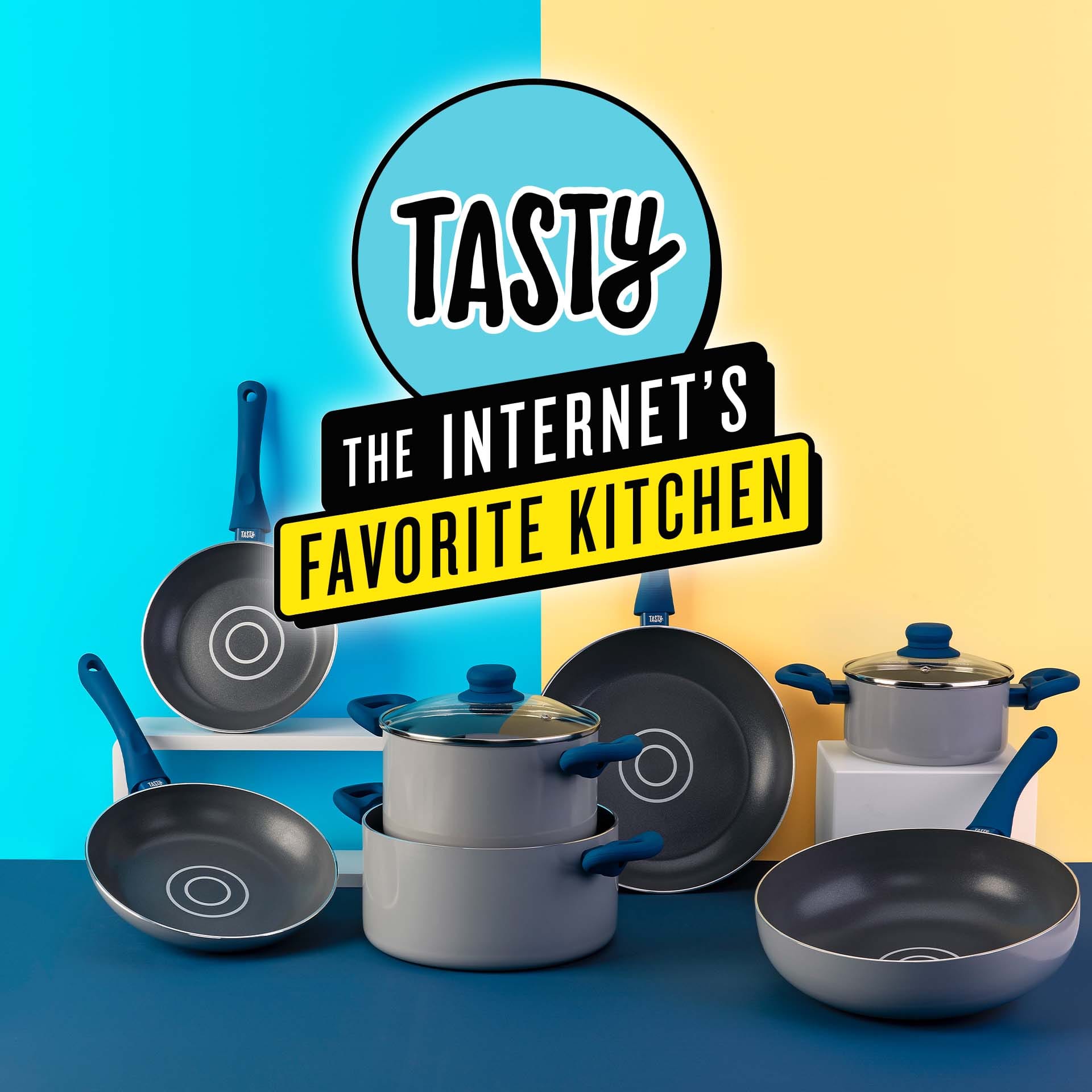 TASTY NON-STICK SAUCEPAN 20CM WITH GLASS LID & OIL DOSAGE SYSTEM 678547
