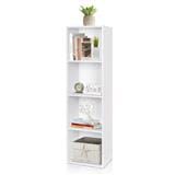 OPEN SHELF 4 TIER RACK CABINET WHITE