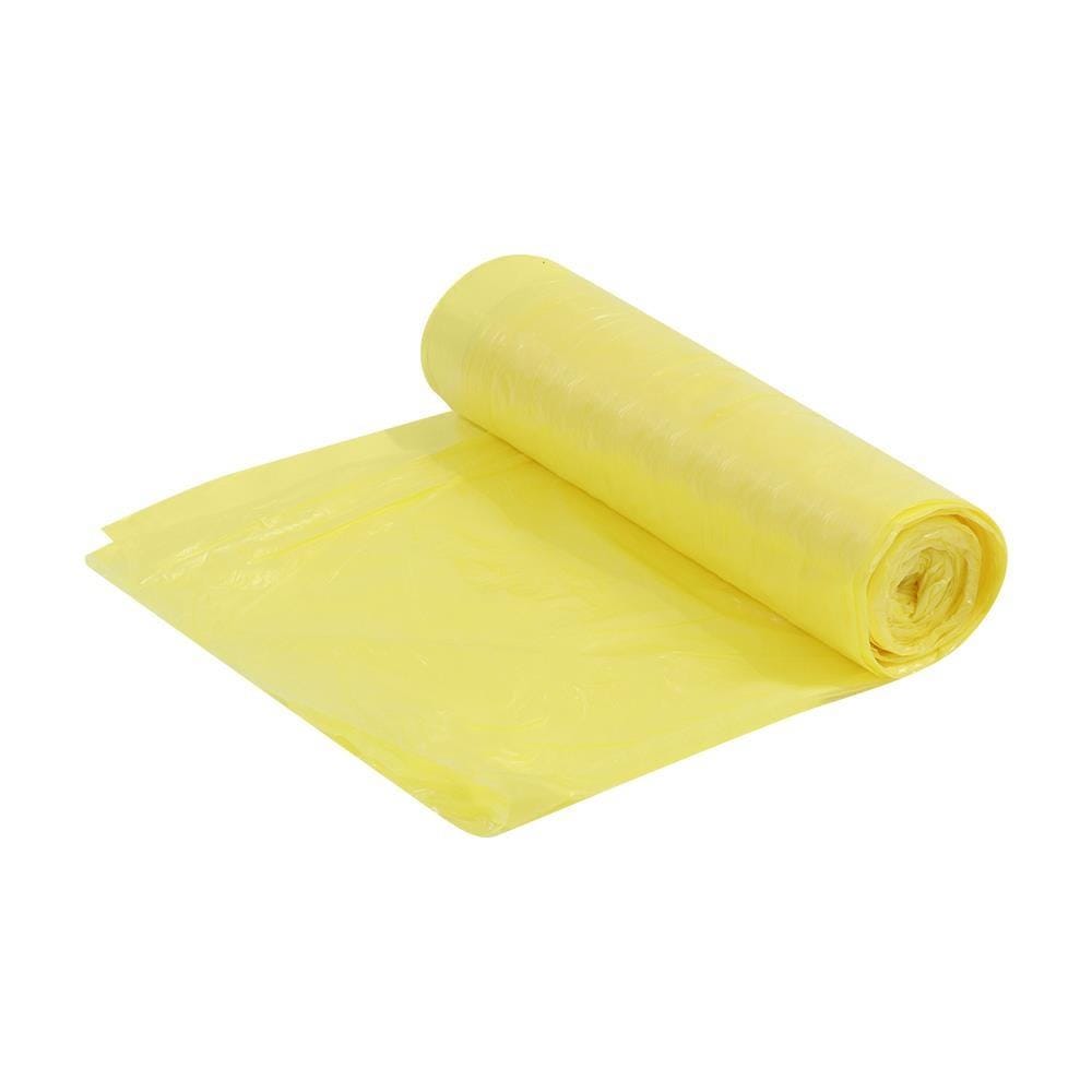 GARBAGE BAGS ROLL WITH ROPE ACCO 30X40" 10PCS YELLOW