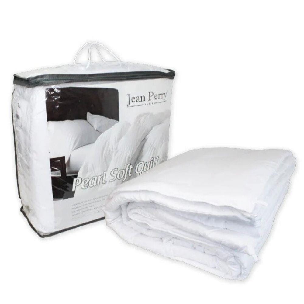 JEAN PERRY PEARL SOFT WHITE QUILT SUPER SINGLE