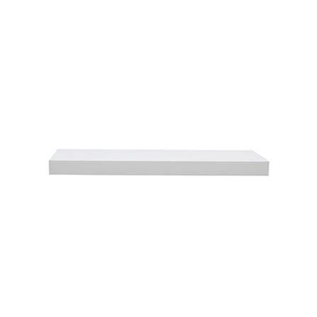 FLOATING WOOD SHELF 80X24X5CM WHITE