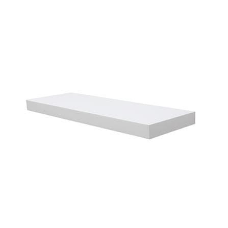 FLOATING WOOD SHELF 80X24X5CM WHITE