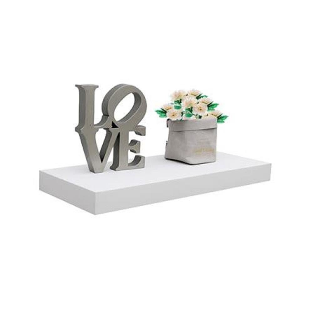 FLOATING WOOD SHELF STACKO 60X24X5CM WE210622-60WH WHITE