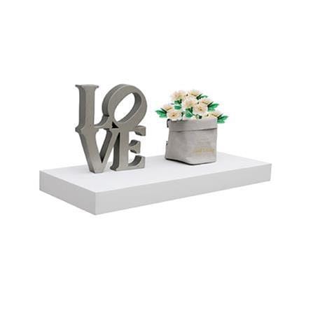 FLOATING WOOD SHELF STACKO 60X24X5CM WE210622-60WH WHITE