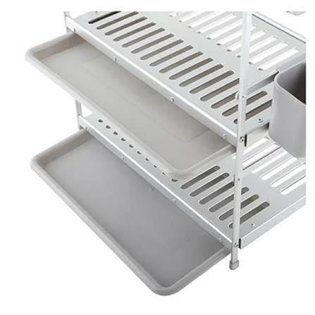 DISH RACK ALUMINIUM 3 TIER KECH SILVER