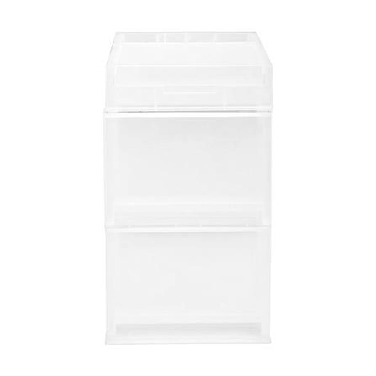 2 TIER MINI DRAWER DKW HH-463/2T 17X21.2X32CM CLEAR/WHITE