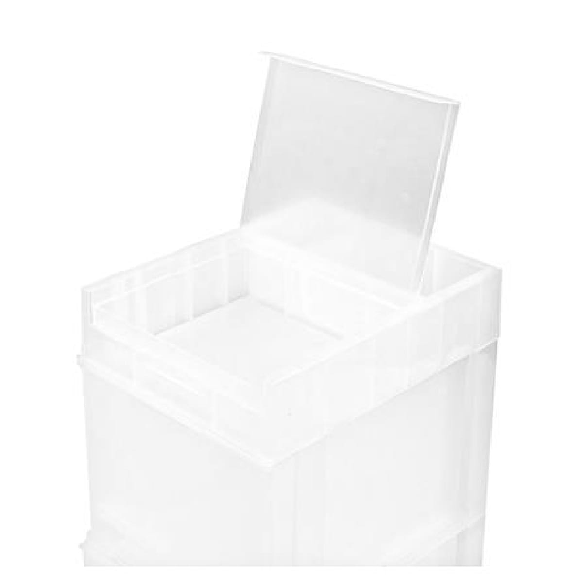 2 TIER MINI DRAWER DKW HH-463/2T 17X21.2X32CM CLEAR/WHITE
